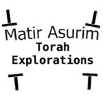 "Matir Asurim: Torah Explorations" across stylized Torah scroll
