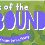 Tales of the Unbound with Miriam Terlinchamp title with microphone and books and "Judaism Unbound" logo